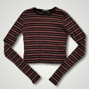 ❗️SOLD❗️Brandy Melville Santana Top, Striped Long Sleeve